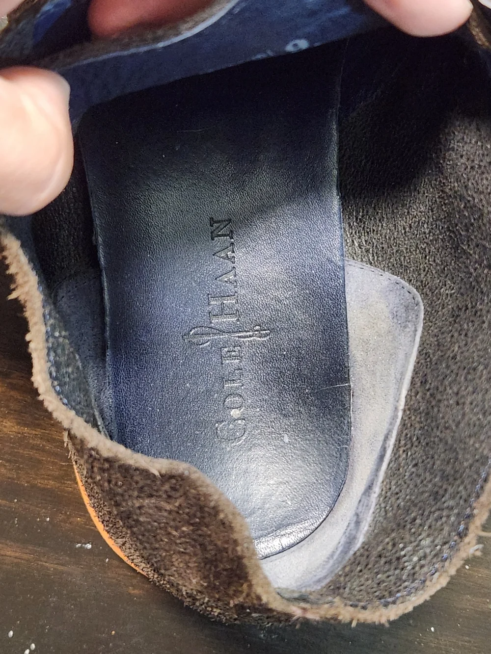 Cole Haan Lunargrand Chukka Boots Men’s 9 Brown Suede Orange Sole Luxury